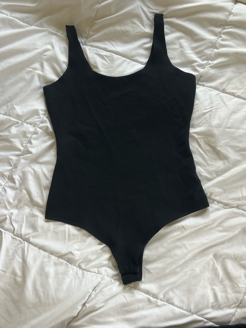 Classic Black Ribbed One-Piece for Kids
